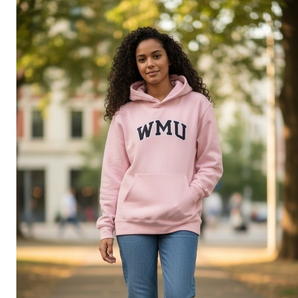 Western Michigan Broncos Champion Pink women's 2XL‎ pullover Heavyweight Hoodie